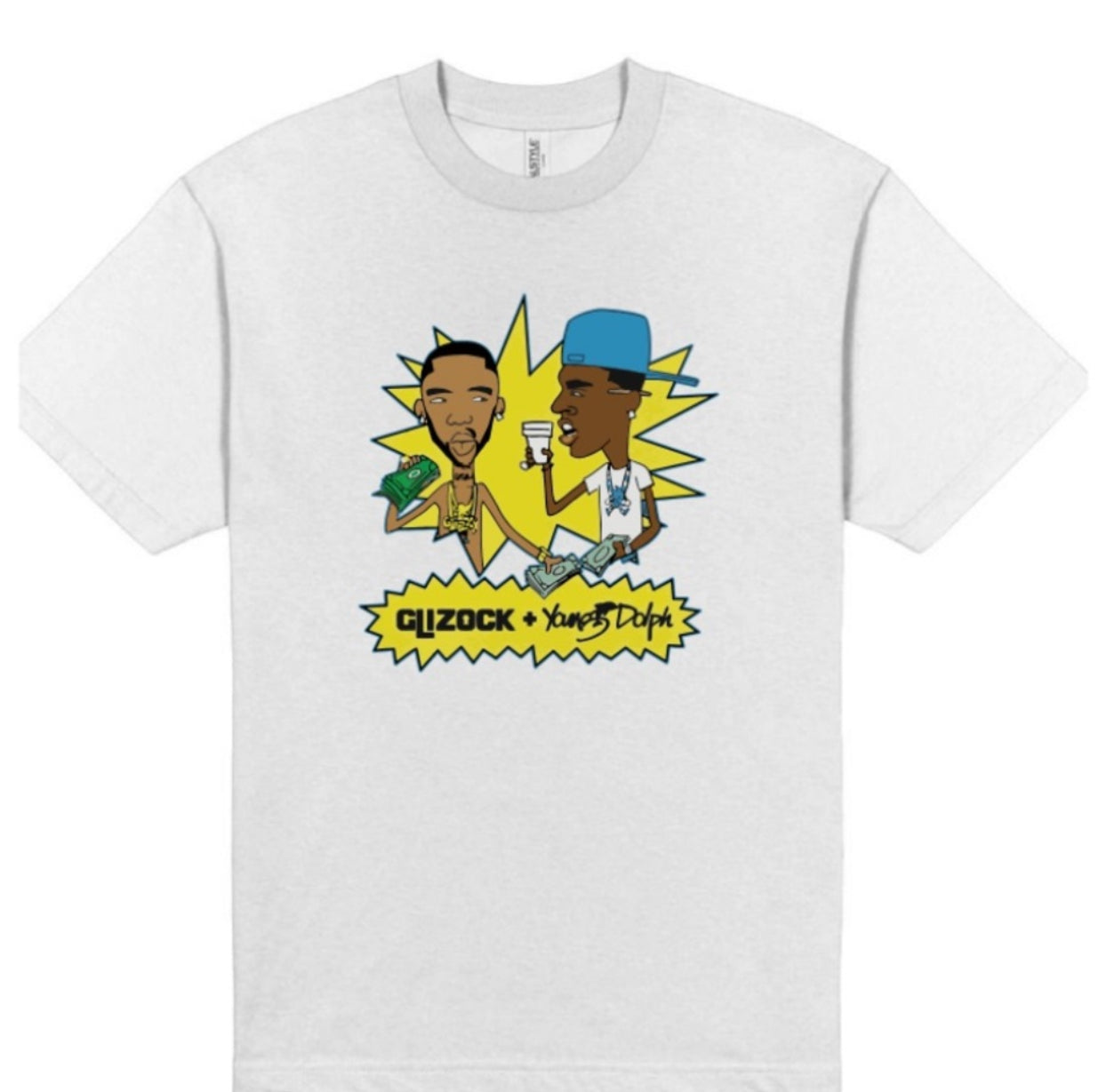 Young Dolph x Glizock Beavis & Butthead T shirt New S-5XL P.R.E. King of Memphis