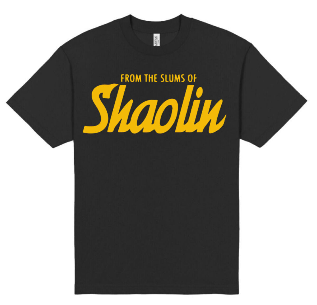 From The Slums of Shaolin T shirt Gold Yellow New S-5XL WUTee Fast Shipping