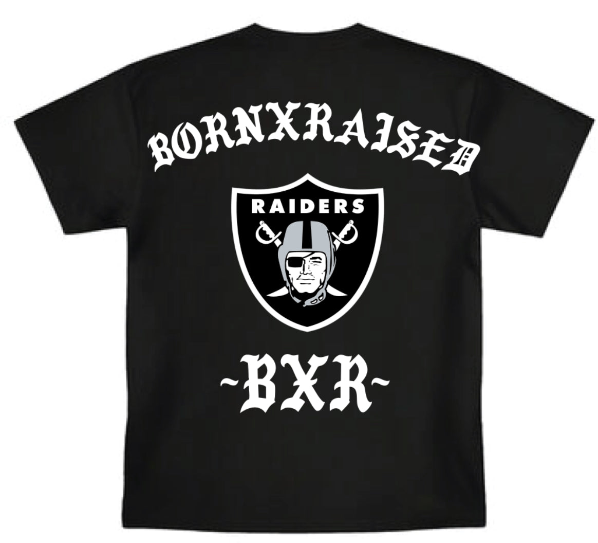 Raiders "BORN X RAISED" T-Shirts - All Colors and Sizes