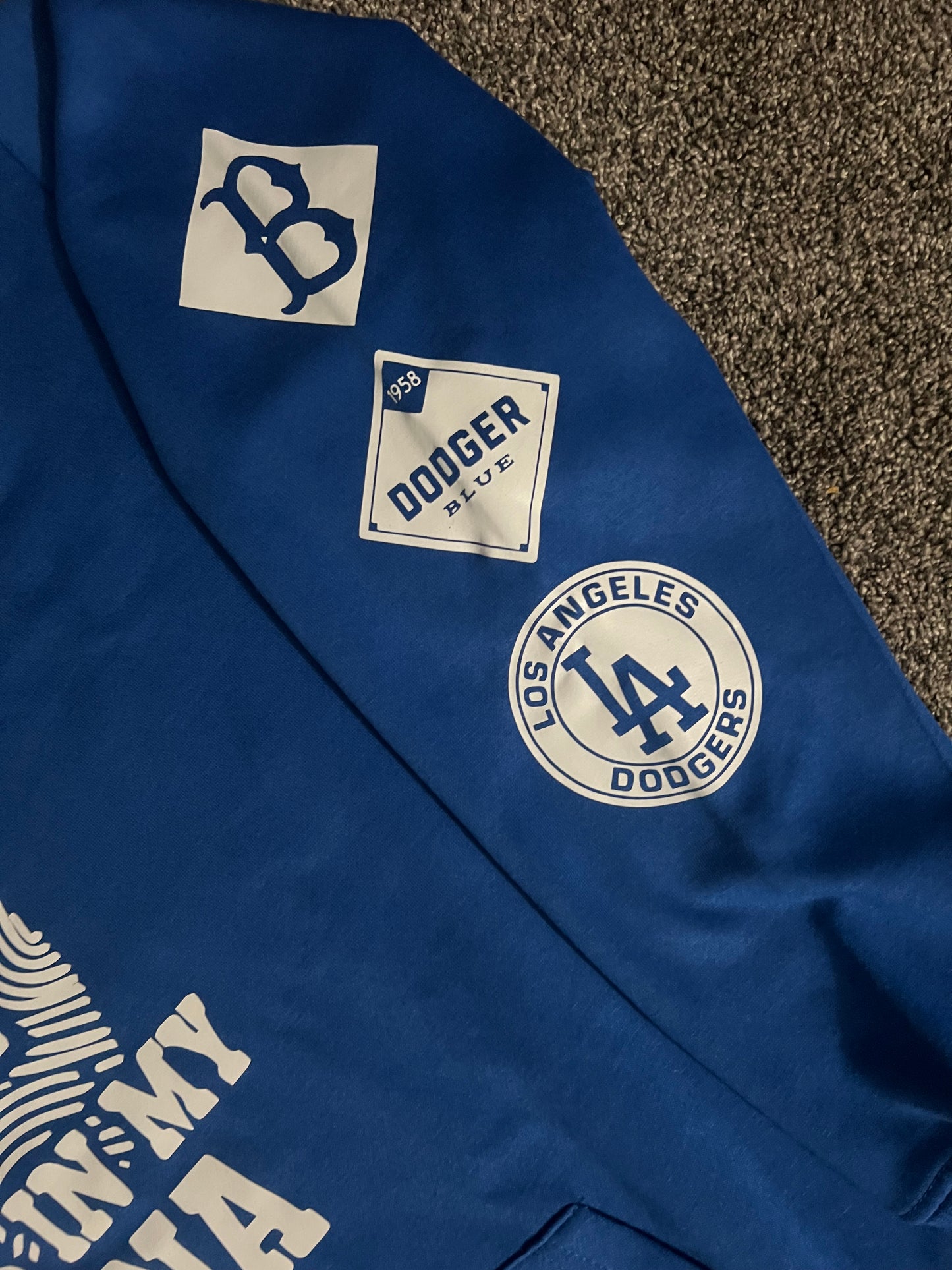 Los Angeles Dodgers Bleed Dodger Blue Pullover Hoodie Unisex S-5XL New 2024
