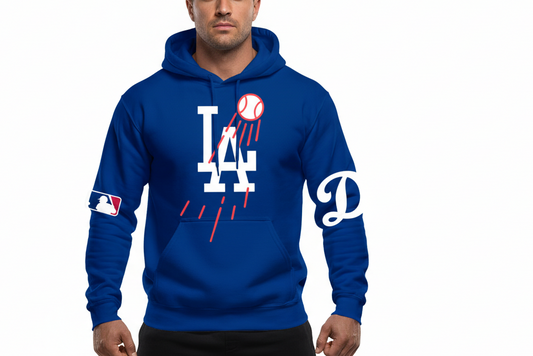 Los Angela Dodgers NEW LA Baseball Logo Pullover Hoodie 2025 New S-5XL