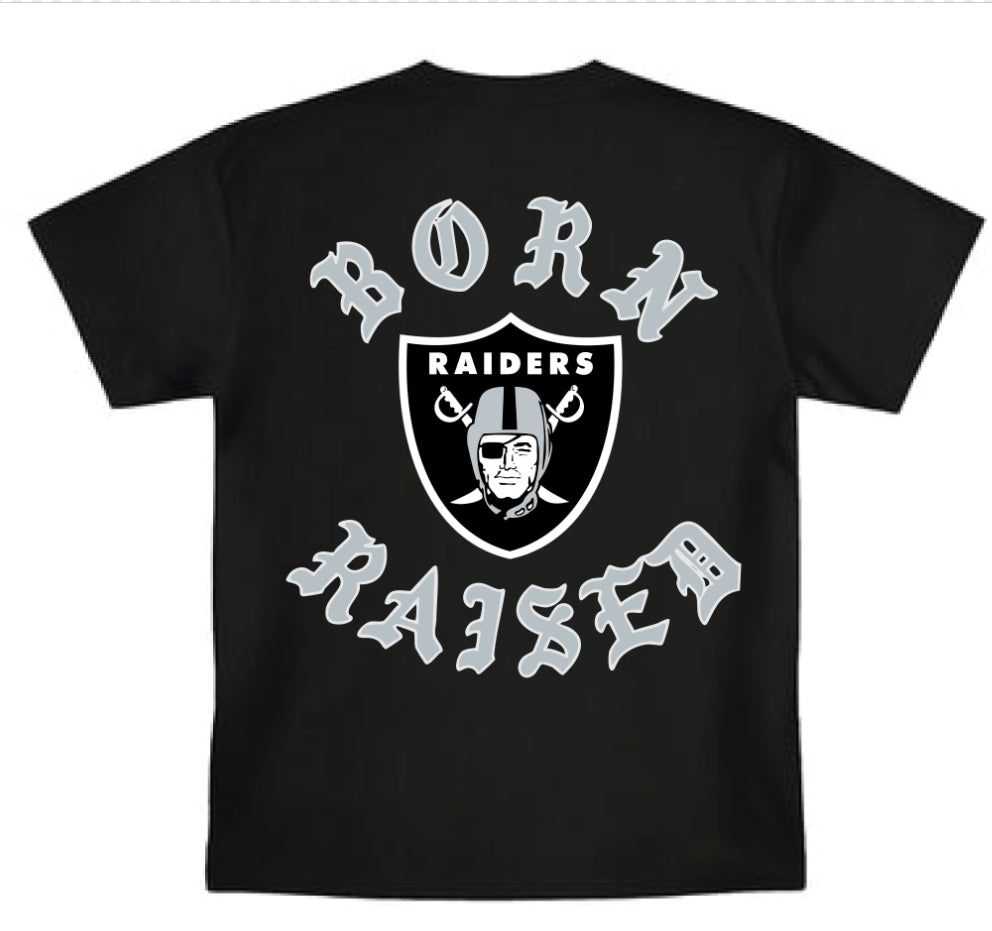 Raiders "BORN X RAISED" T-Shirts - All Colors and Sizes