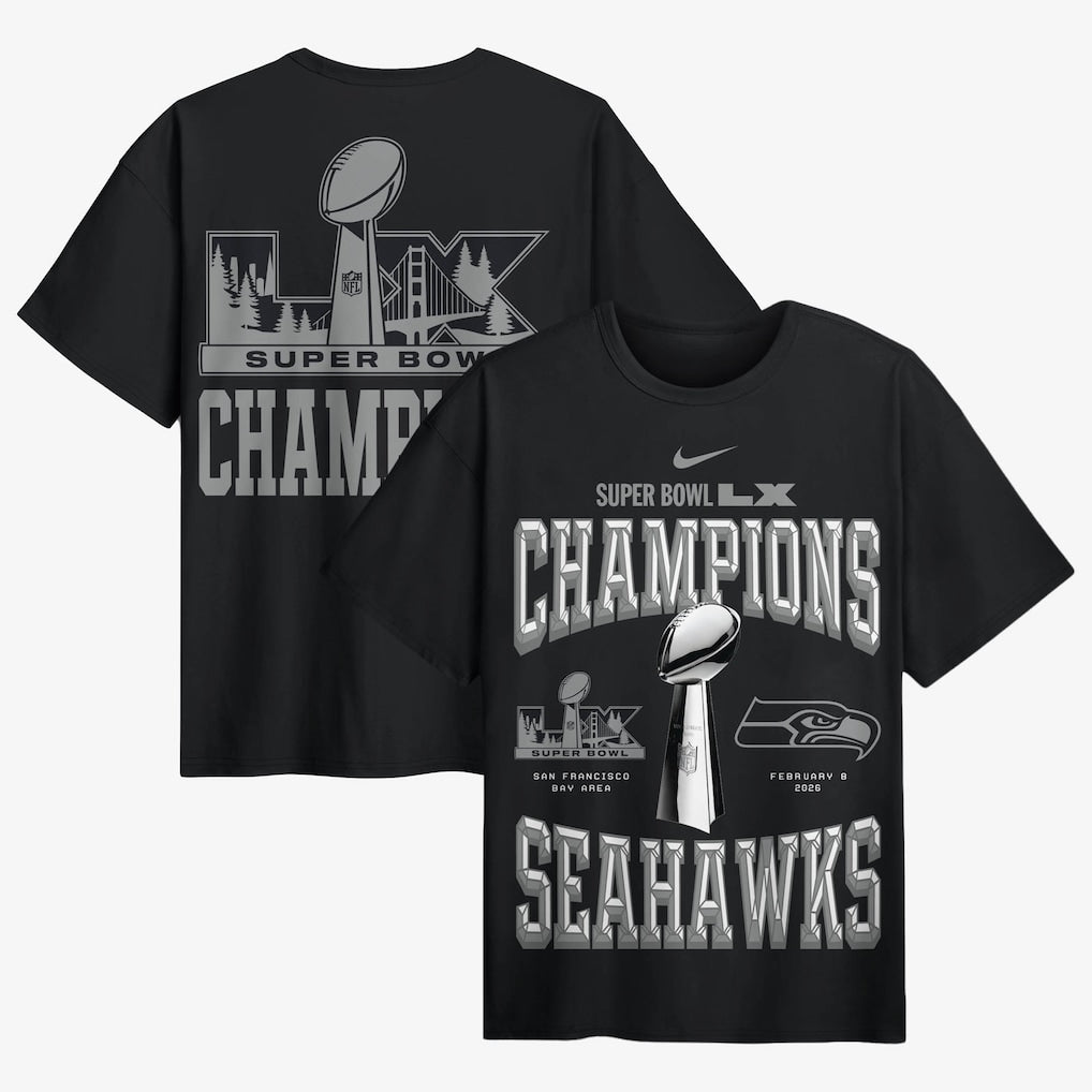 Seattle Seahawks Super Bowl LX Champions 2026 T shirt New S-5XL