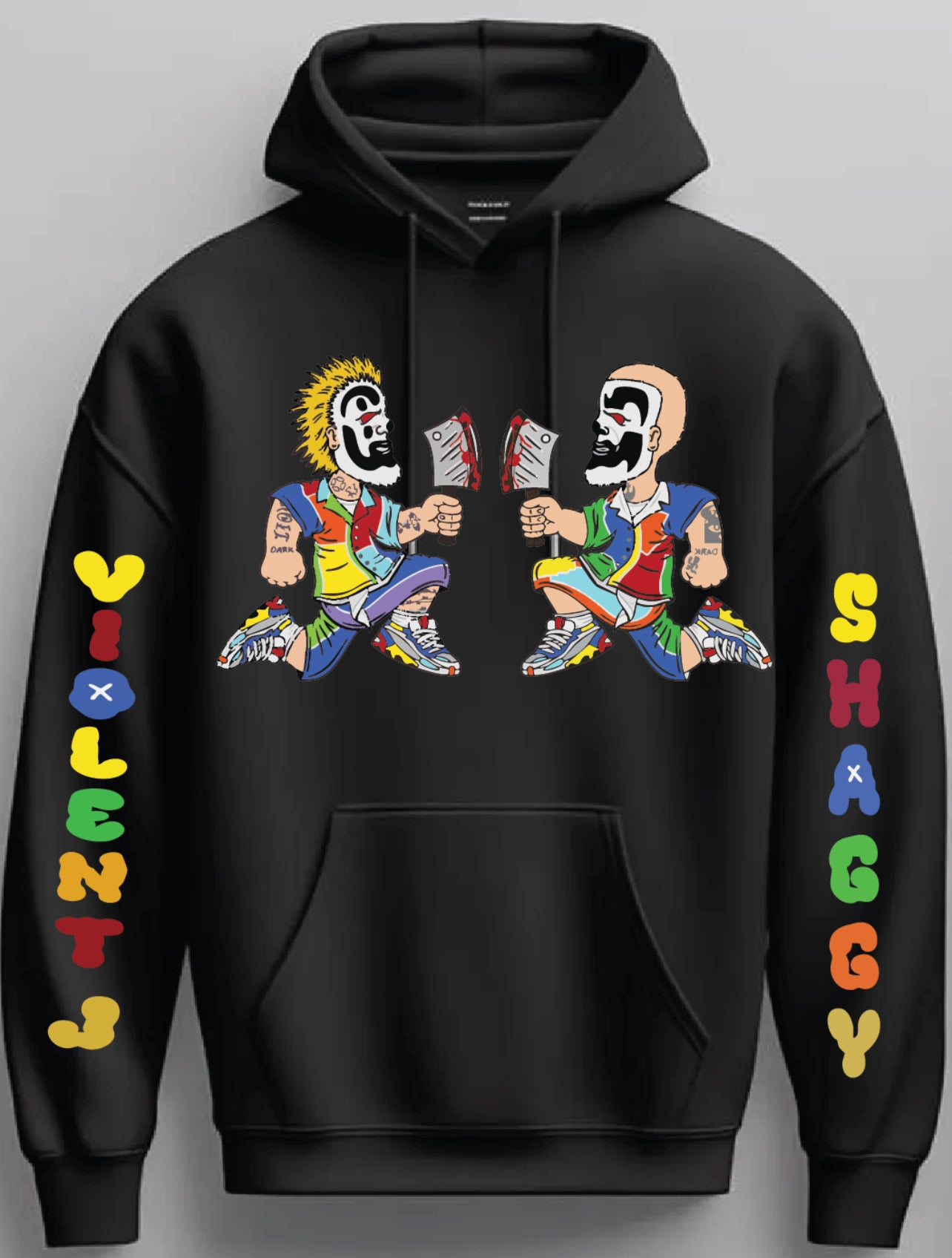 Insane Clown Posse Violent J x Shaggy2Dope Pullover Hoodie New ICP Sweater Juggalos Merch