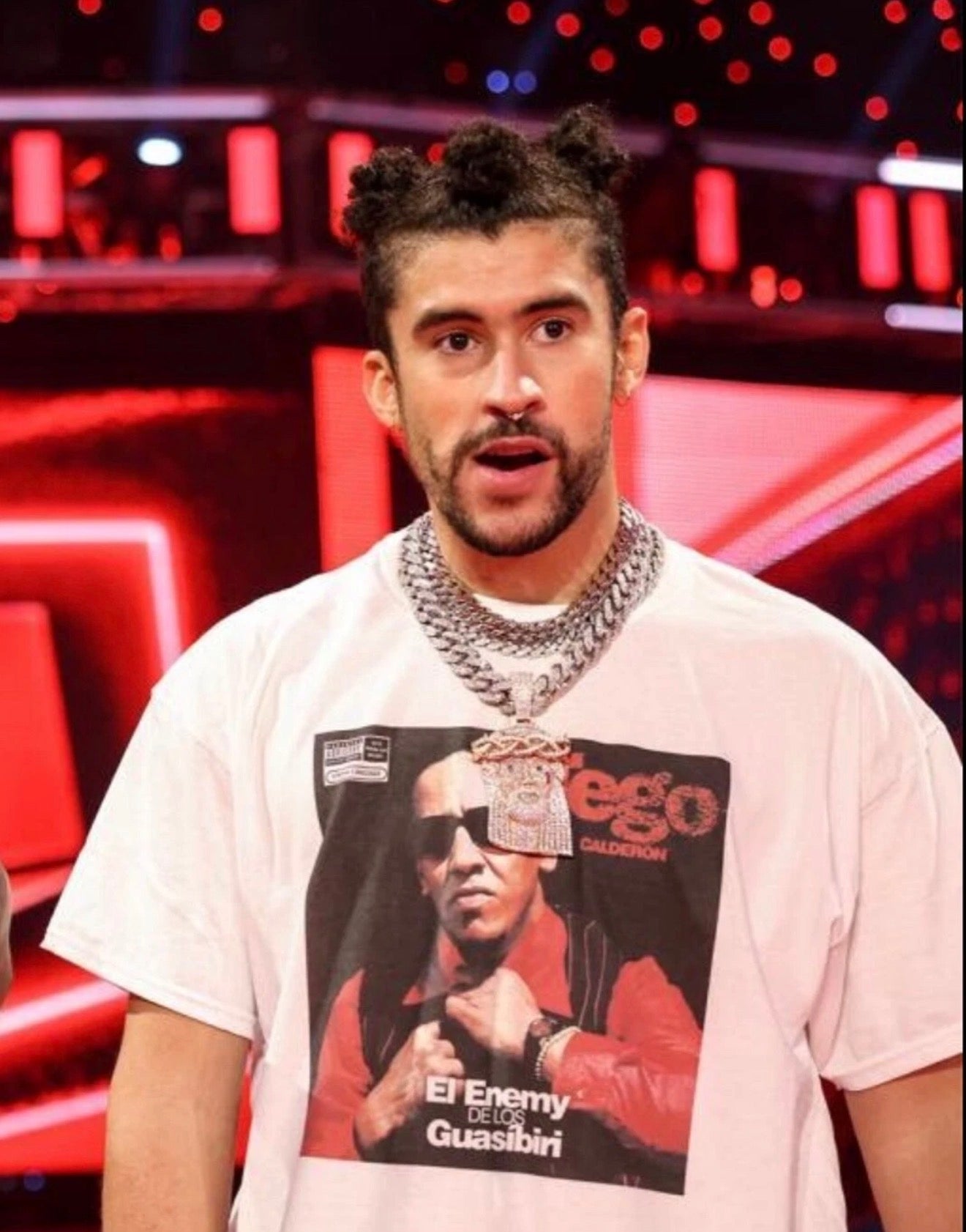 Tego Calderon Cover T shirt Bad Bunny New S-5XL