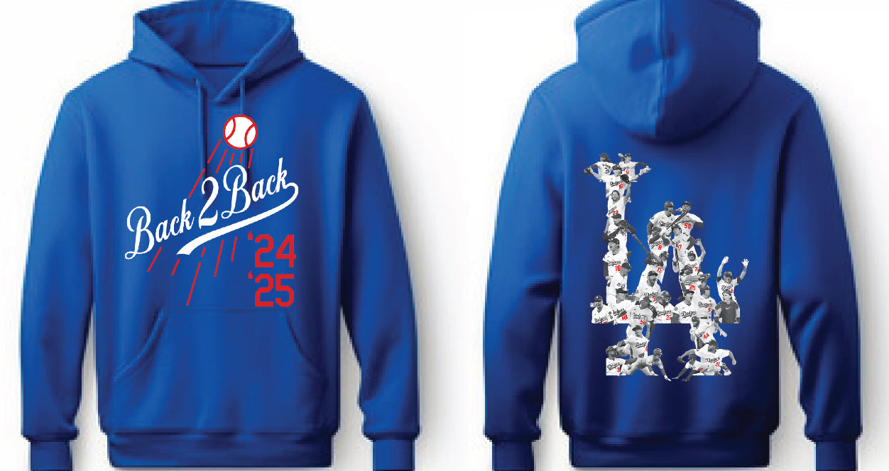 Los Angeles Dodger Back 2 Back World Series Champions 2024 & 2025 Sweater New S-5XL
