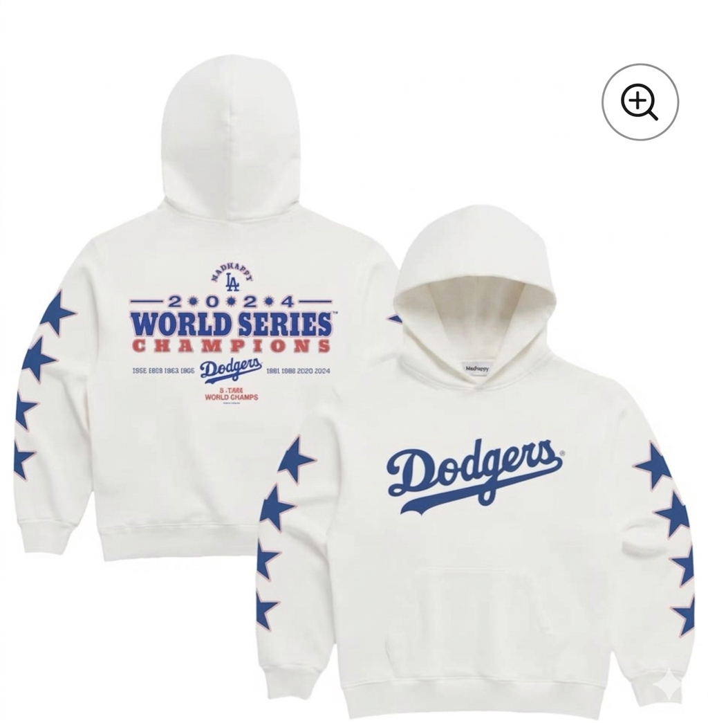 Dodgers 2024 world champions Pullover Hoodie 2026 New S-5XL
