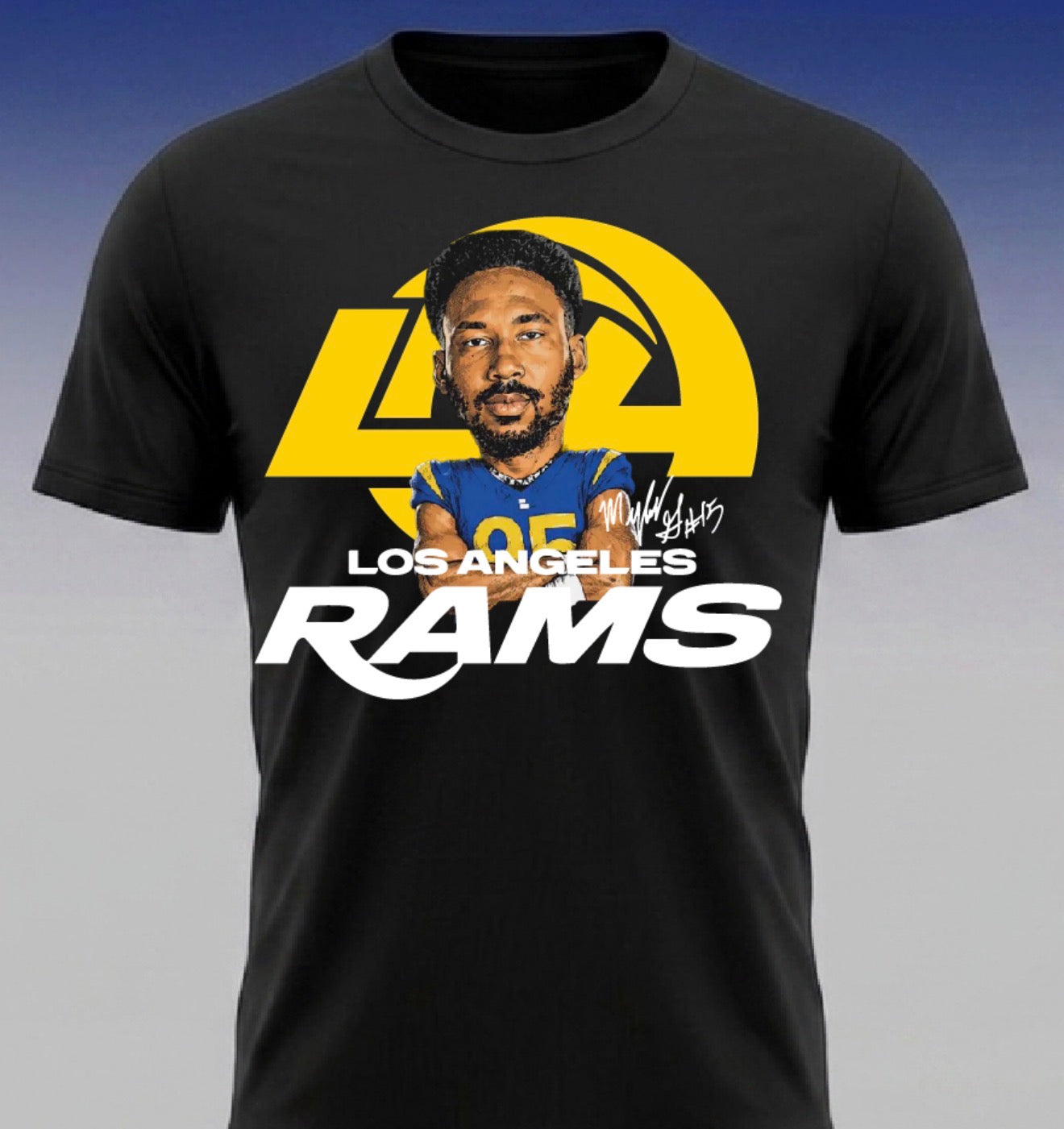 Myles Garrett “FLASH” x LA Rams T shirt New 2026