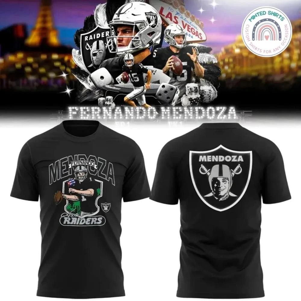Fernando Mendoza Raider Nation T-Shirts - All Colors and Sizes