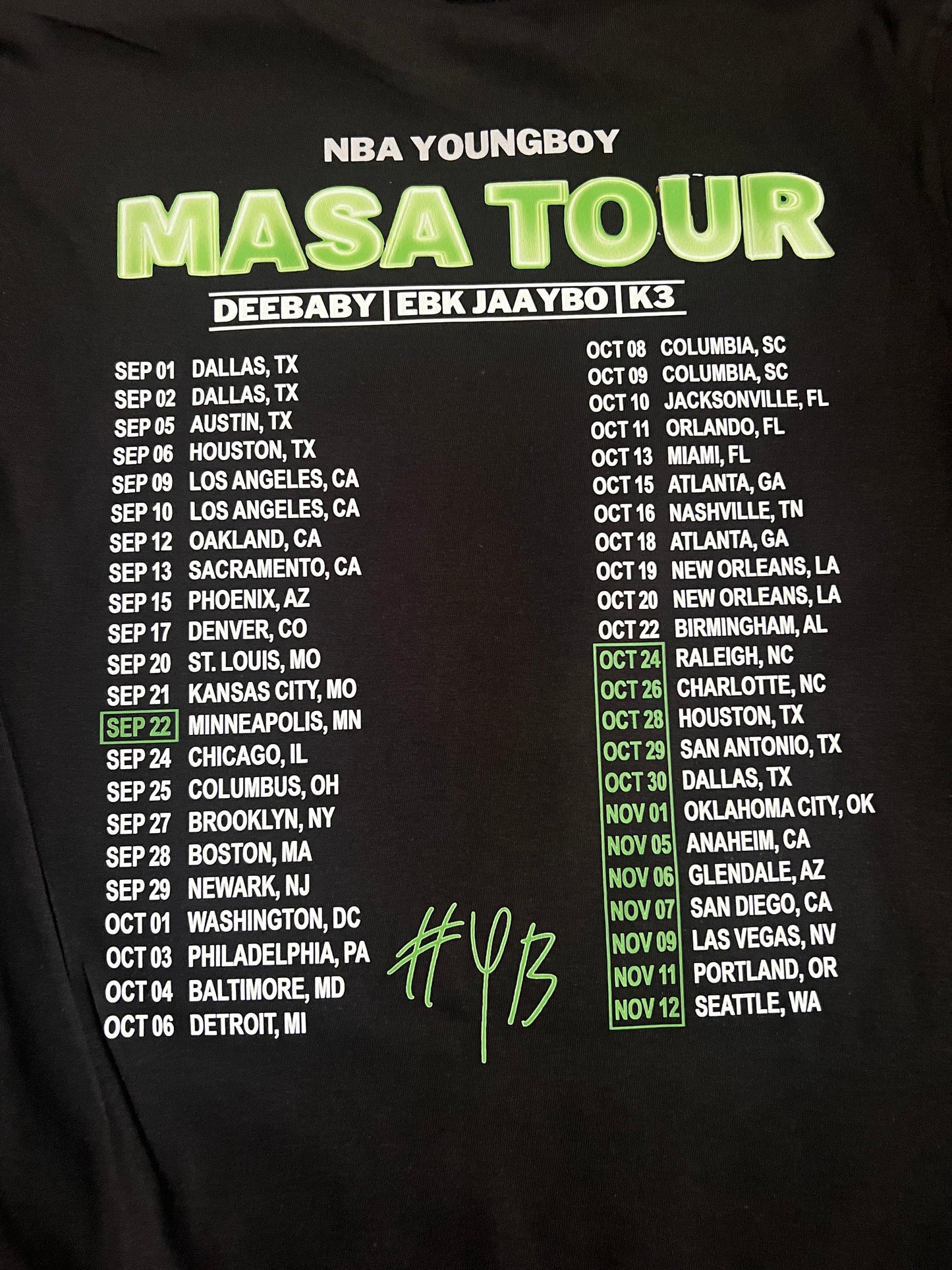 NBA Youngboy MASA T shirt New S-5XL