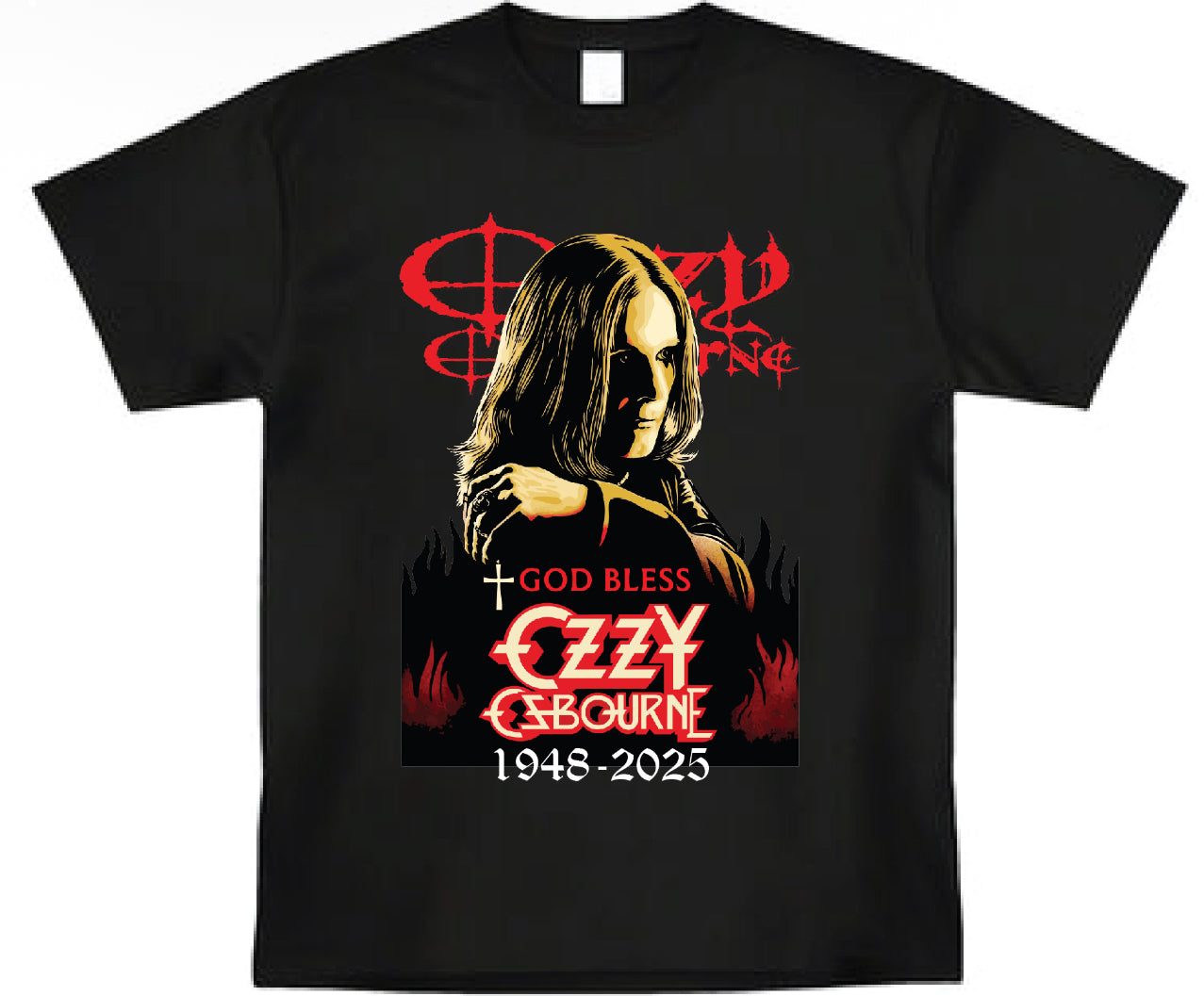Ozzy Osborne “Prince of Darkness” R.I.P. 1948-2025 Forever Ozzy T shirt New S-5XL