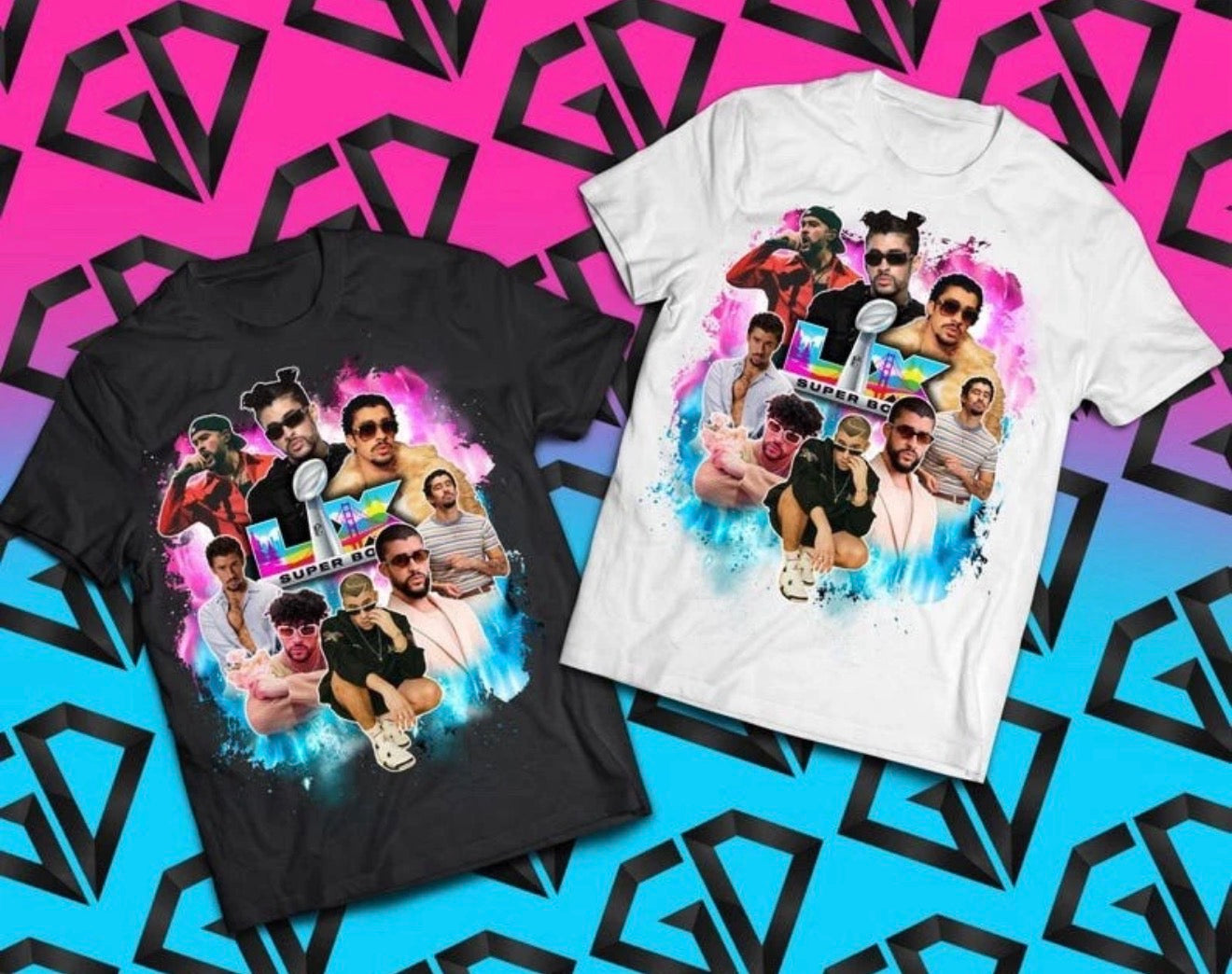 Bad Bunny Super Bowl T shirt New S-5XL