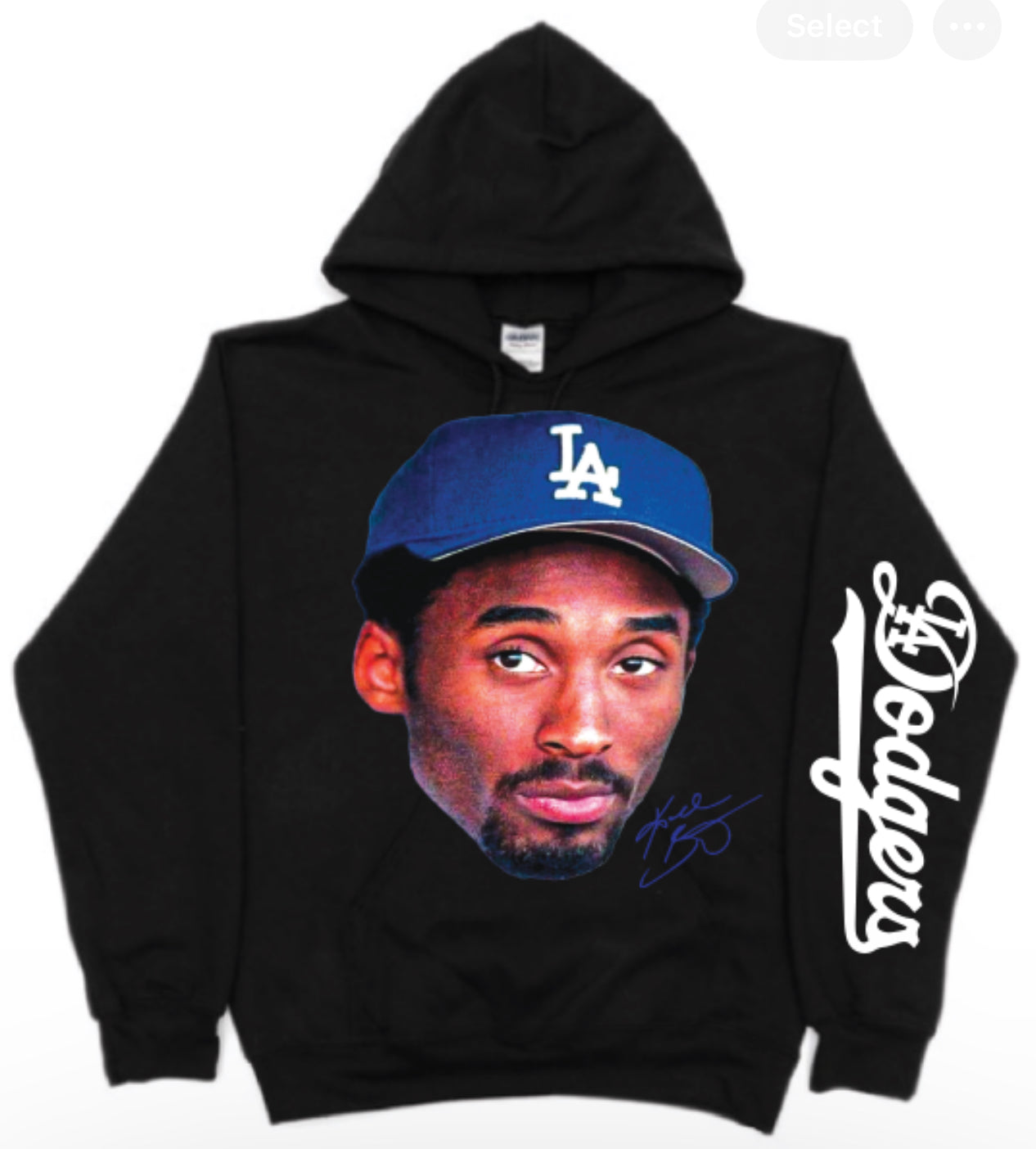 Kobe Bryant Dodgers Cap Pullover Hoodie Unisex S-5XL New 2024