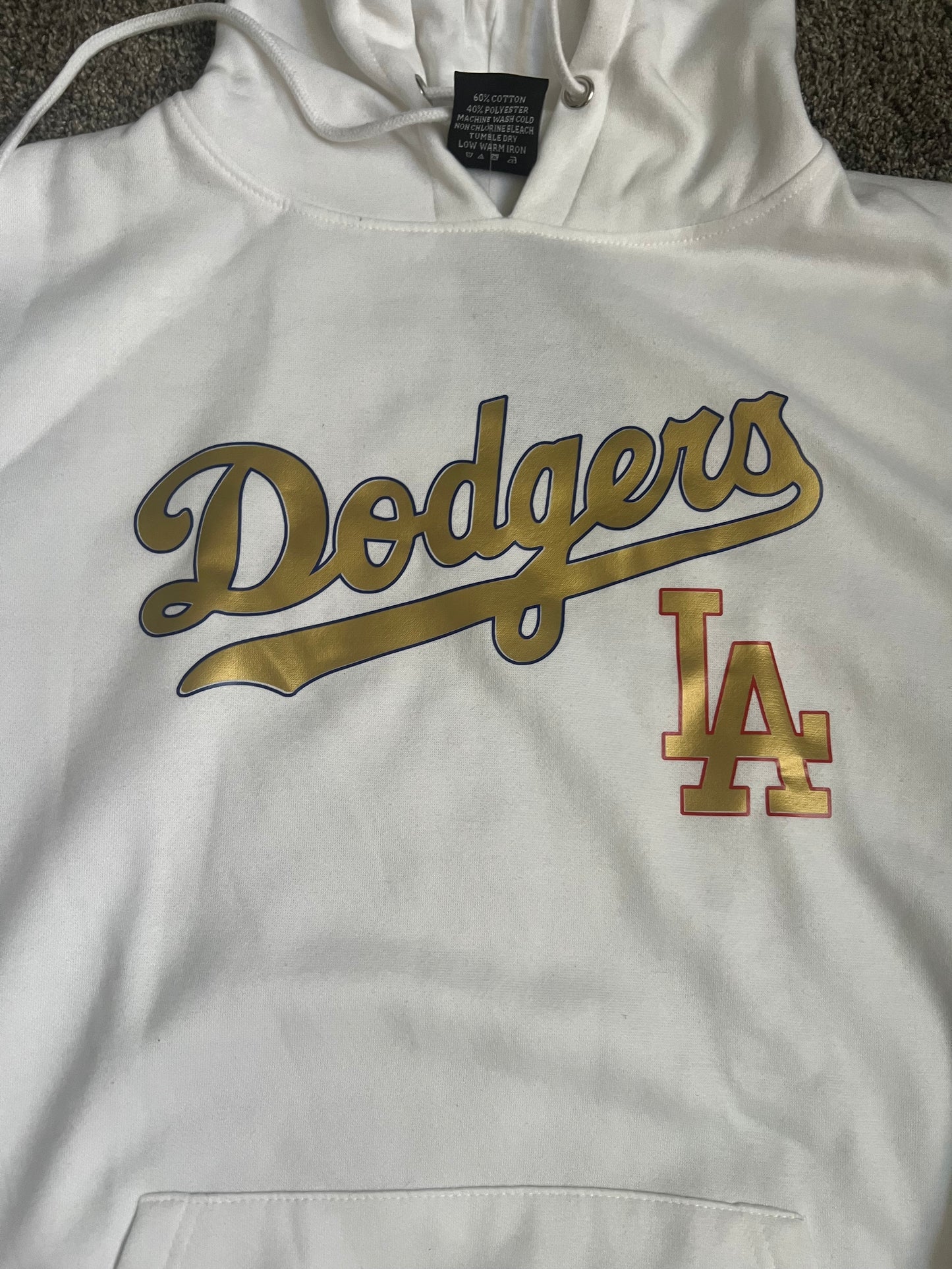 Los Angeles Dodgers Gold Print Pullover Hoodie Unisex S-5XL New 2025