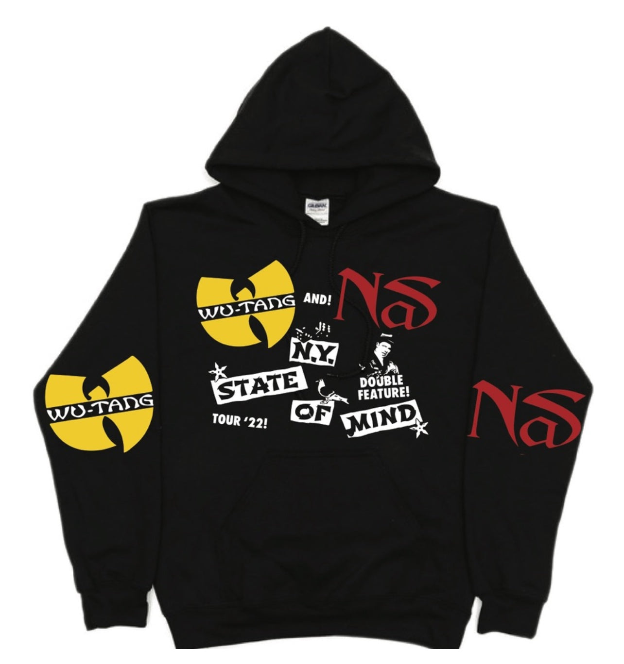 Wu Tang Clan x Nas "NY State of Mind" Tour Pullover Hoodie New 2025 S-5XL