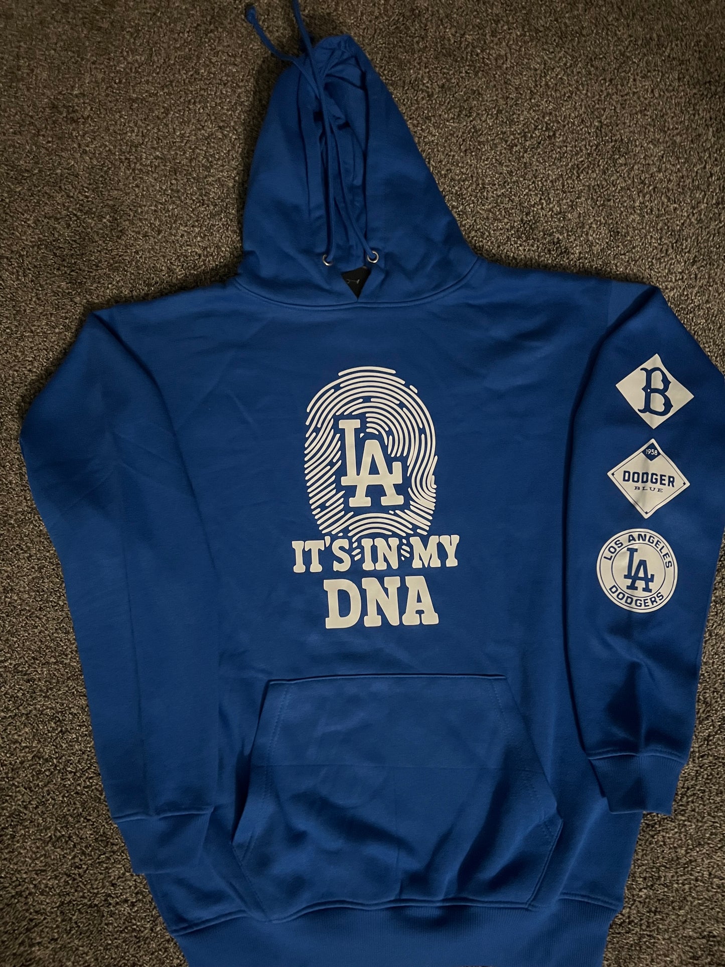 Los Angeles Dodgers Bleed Dodger Blue Pullover Hoodie Unisex S-5XL New 2024