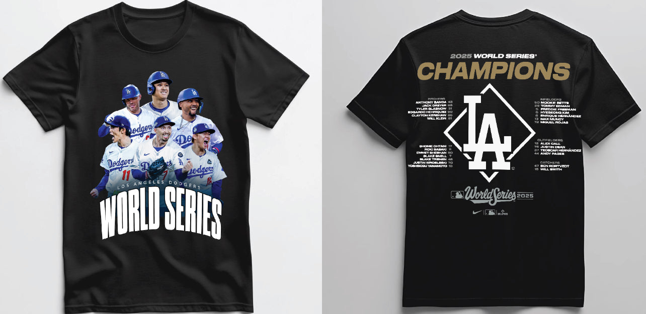 Dodgers World Series 2025 T shirt LA Dodgers Team New S-5XL