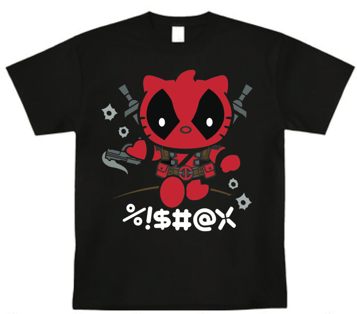 Hello Kitty x Deadpool T shirt Kids x Adult Sizes 2025