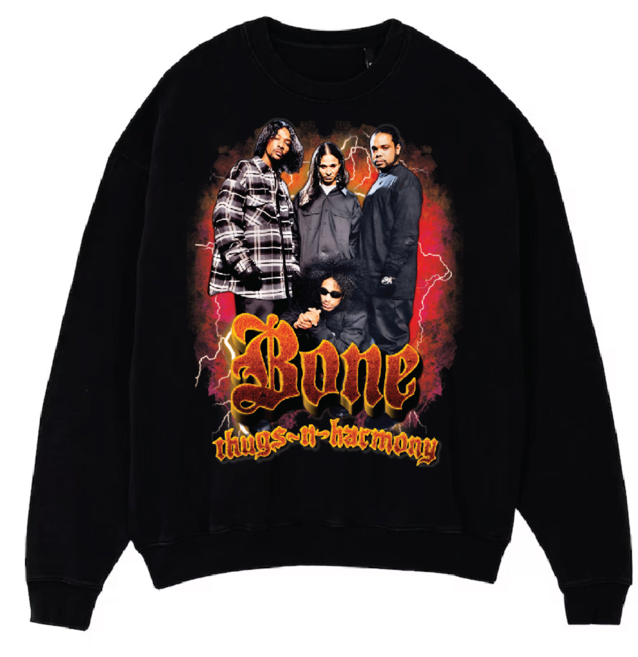 Bone Thugs N Harmony 90s Bootleg Graphics Merch Hoodie x Crewneck x T shirt New