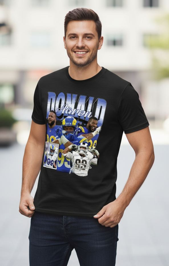 Los Angeles Rams Aaron Donald 2025-26 T shirt All Colors and Sizes