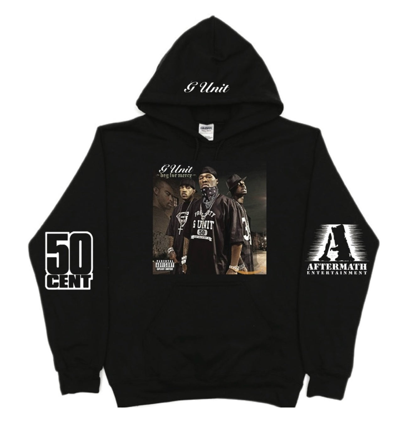 50 Cent x G-Unit Beg for Mercy Pullover Hoodie S-5XL New 2024 Sweater