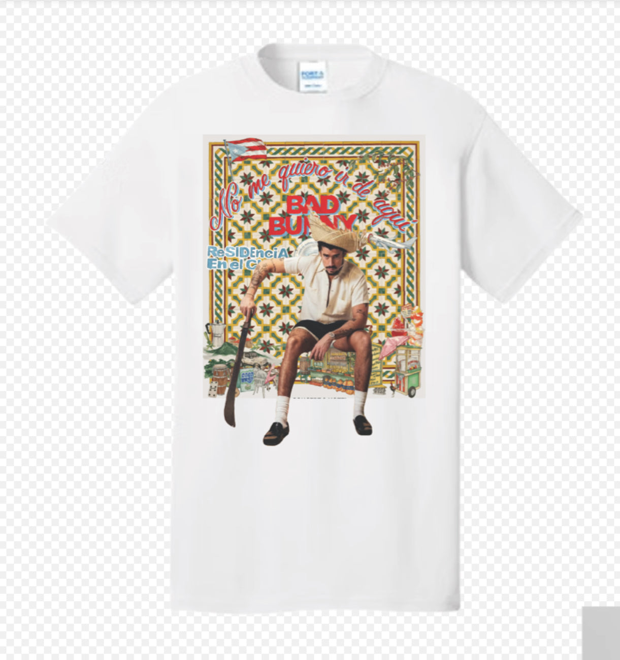 Bad Bunny No Me Quiero Irr De Aqui Tour T-Shirt Merch- All Colors and Sizes