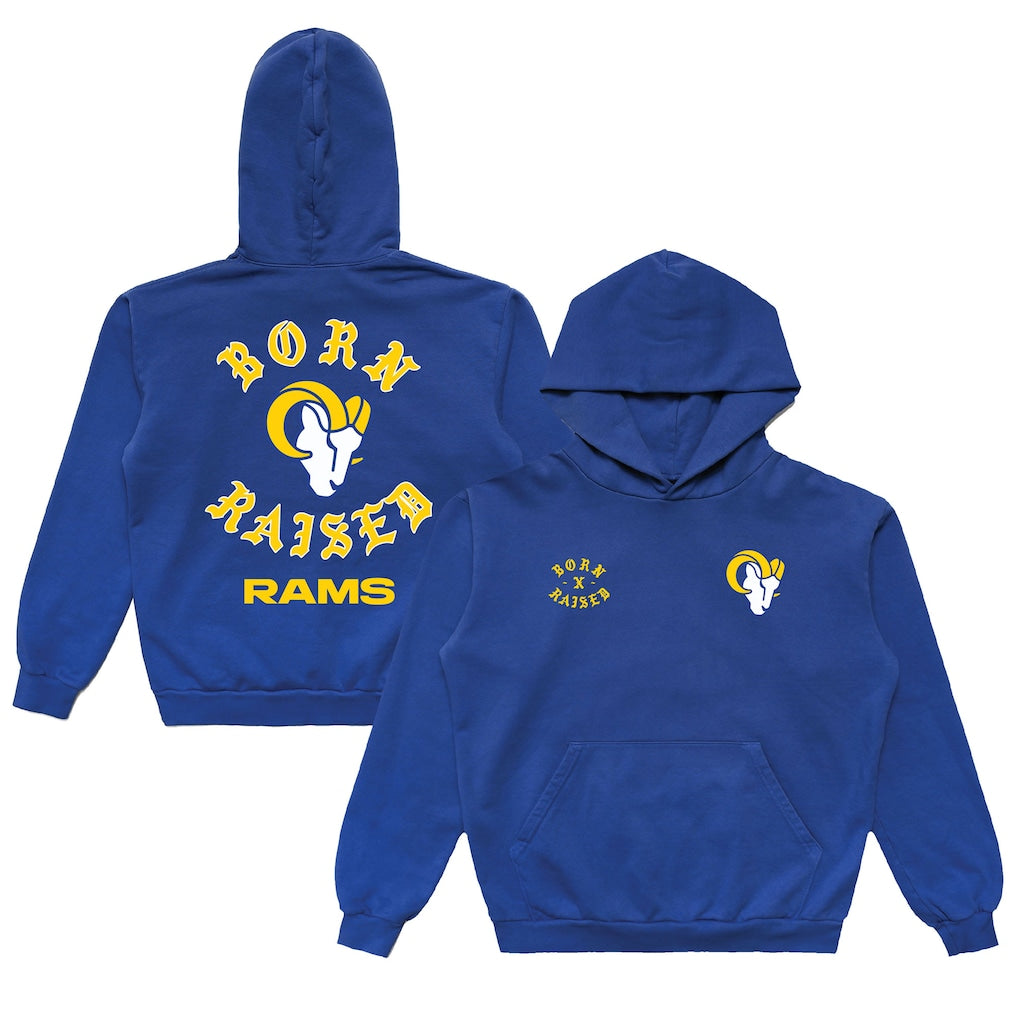 LA Rams X Born x Raised Pullover Hoodie 2025 New S-5XL
