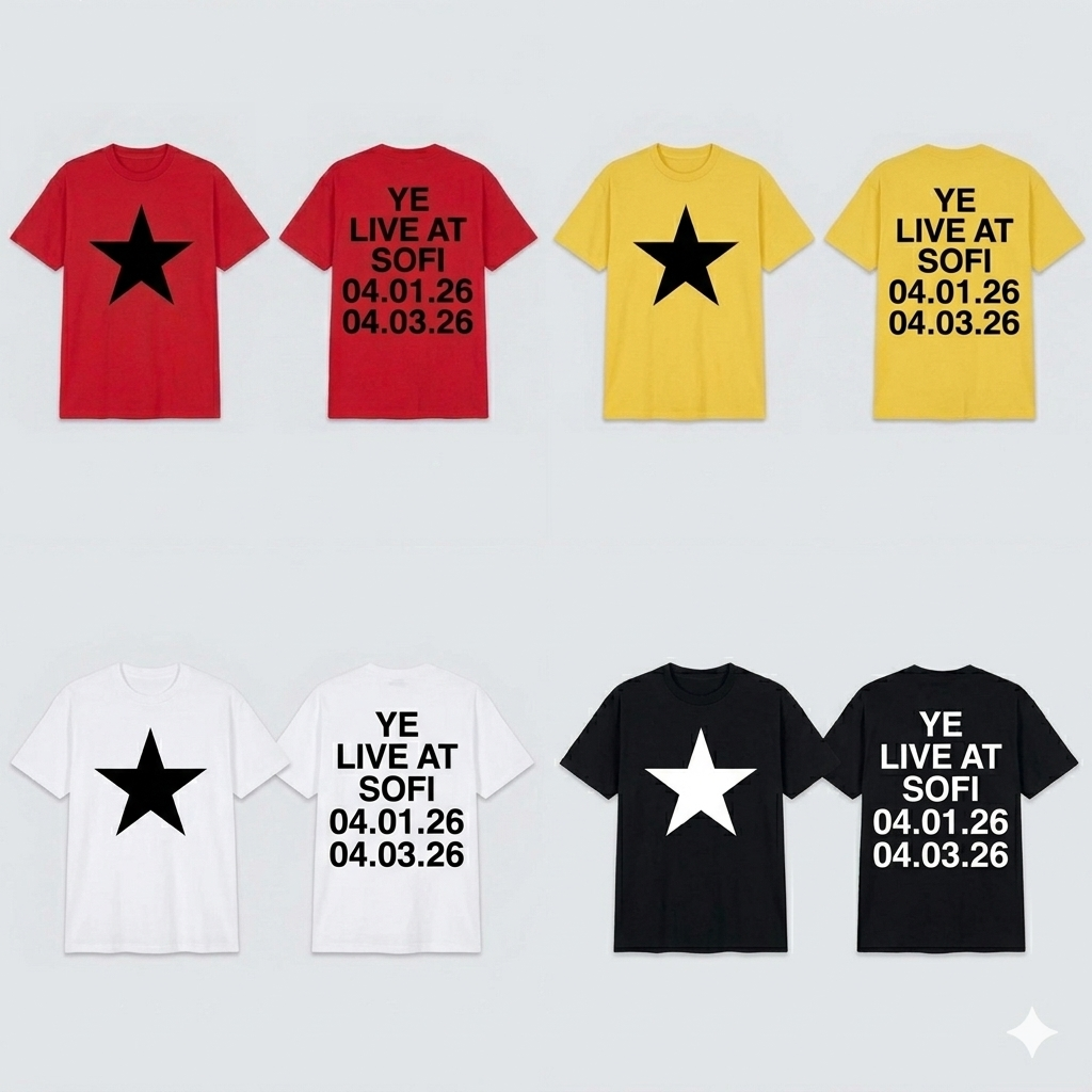 Kanye West Bully Live at Sofi Tour Merch T shirt