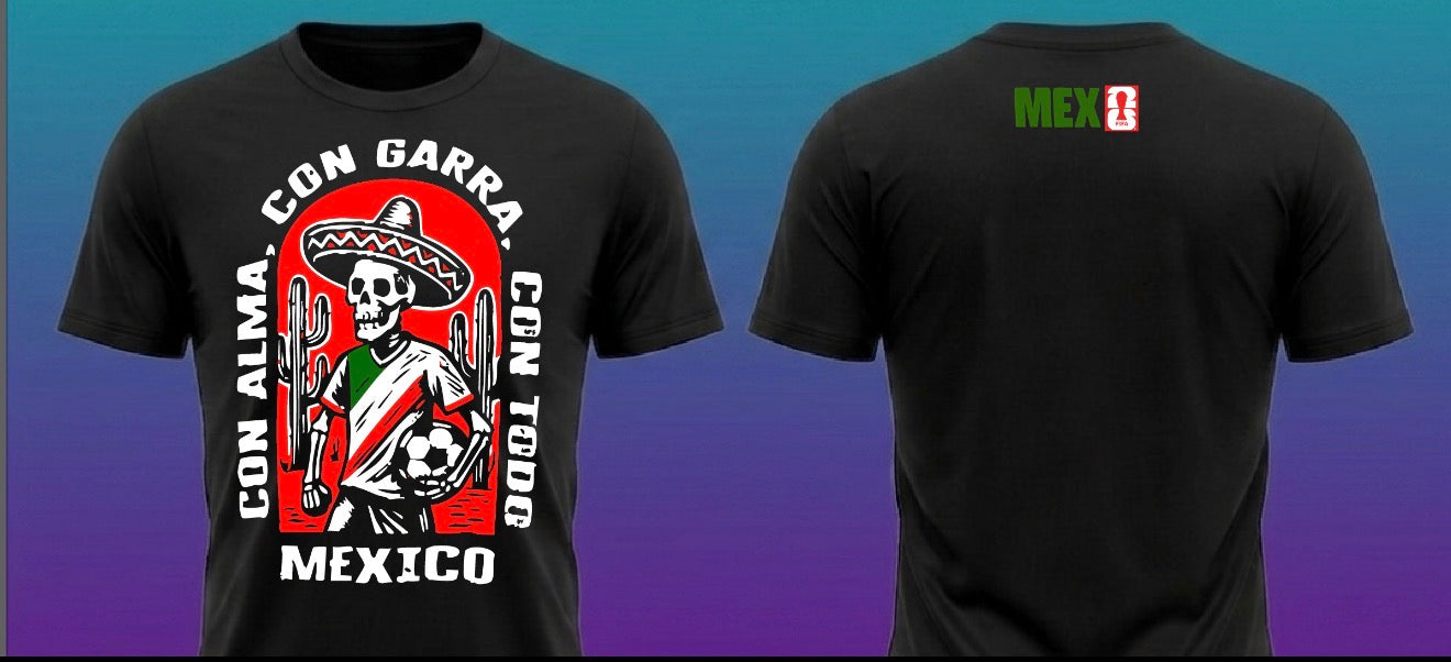 Mexico Con Alma, Con Garra, Con Todo T shirt Merch New S-5Xl