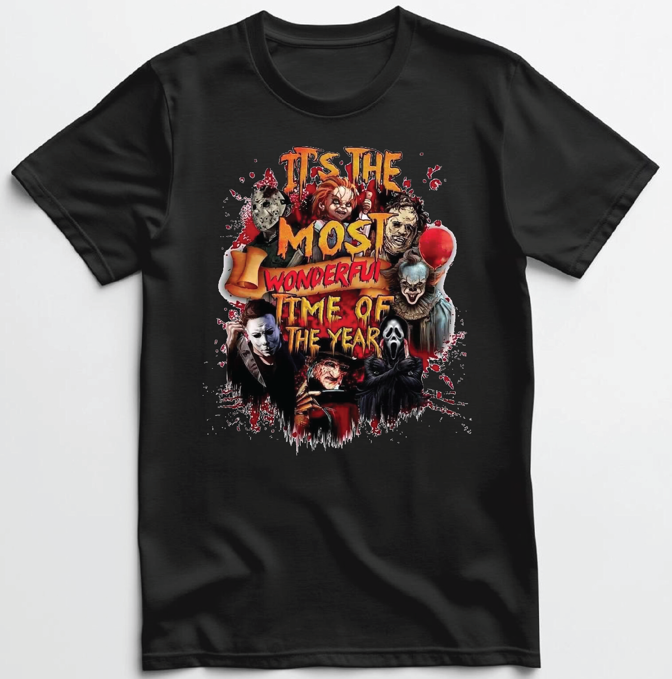 The Most Wonderful Time Of The Year Halloween Villians T shirt New S-5XL