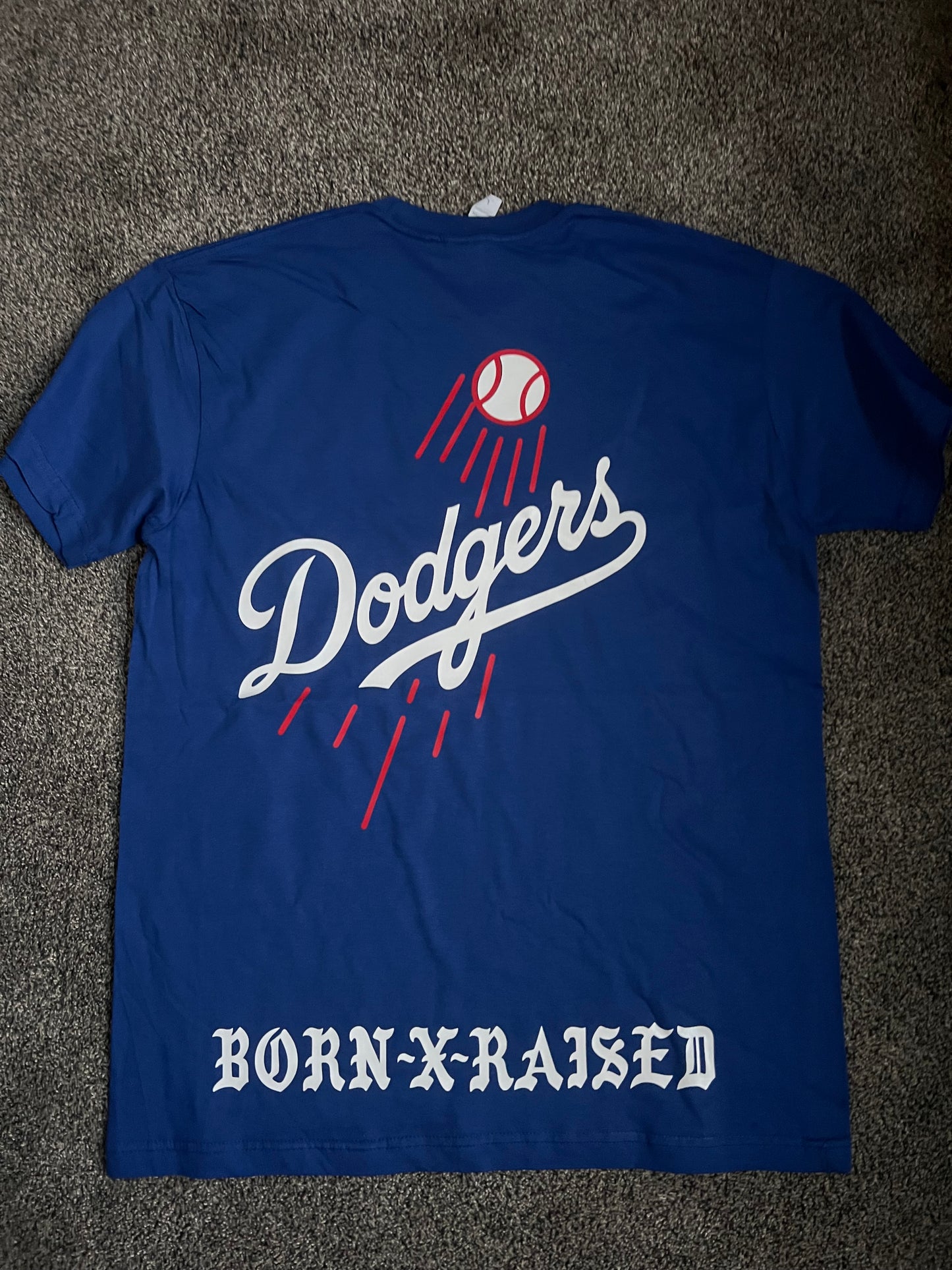 Los Angeles Dodgers "BORN X RAISED" T-Shirts - All Colors and Sizes