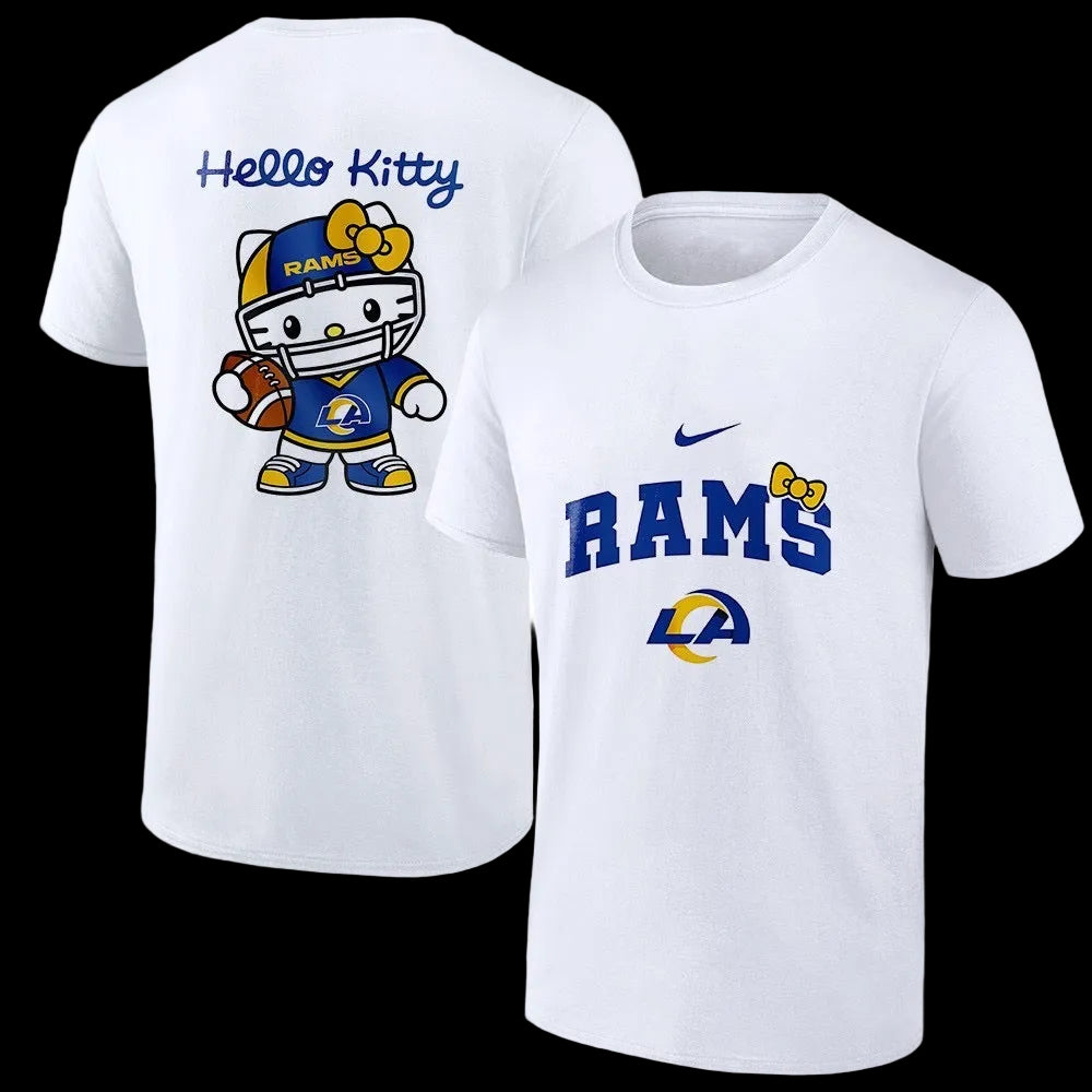 Hello Kitty x LA Rams Collab T shirt Kids x Adult Sizes 2025