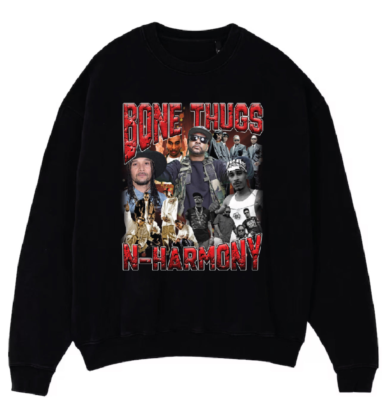 Bone Thugs N Harmony NEW 90s Bootleg Graphics Merch Hoodie x Crewneck x T shirt New