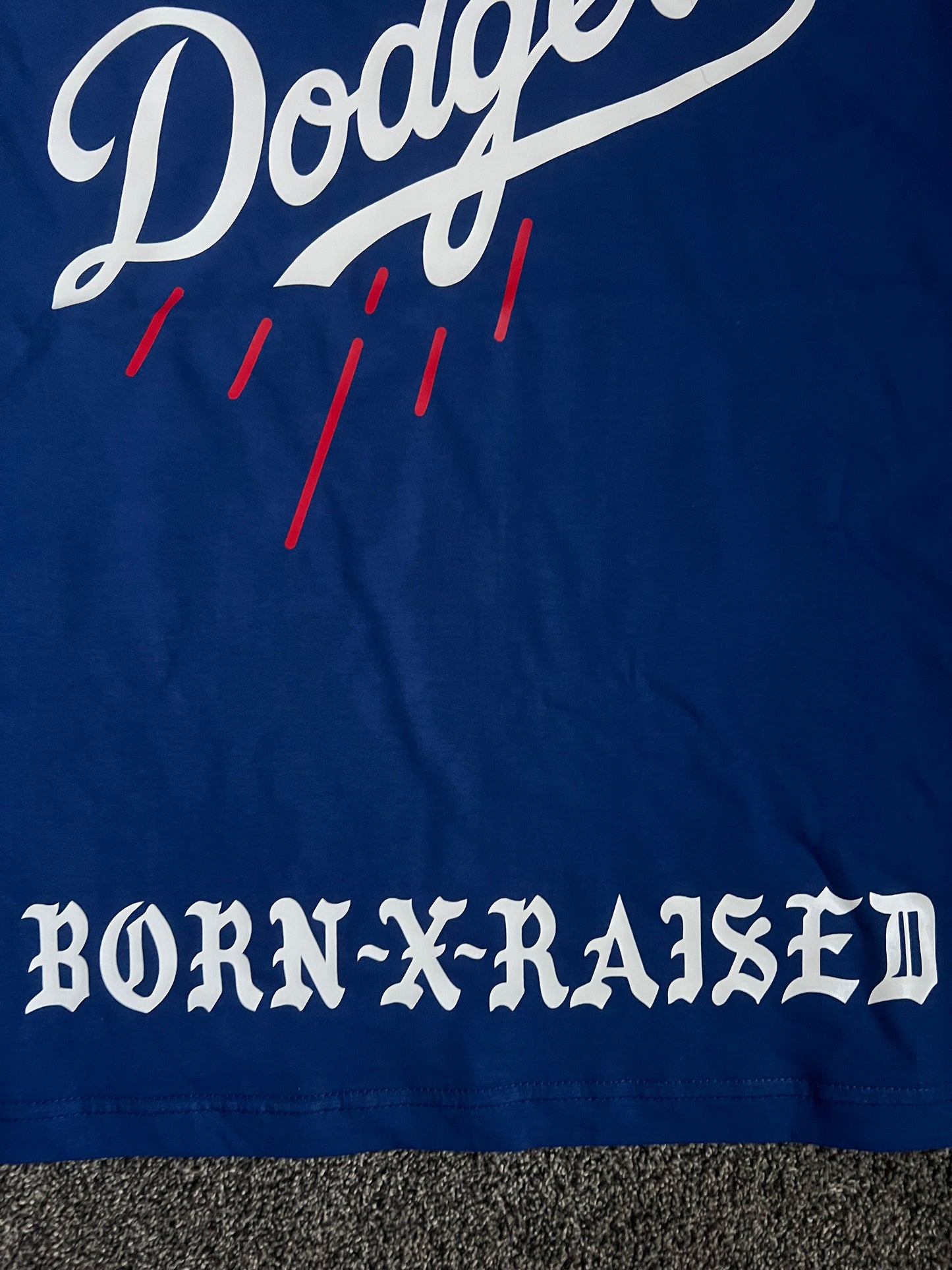 Los Angeles Dodgers "BORN X RAISED" T-Shirts - All Colors and Sizes