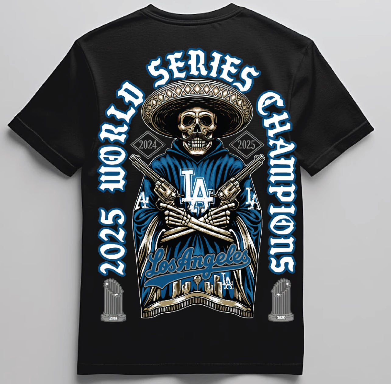 Dodgers World Series 2025 Champions Back2Back T shirt New S-5XL