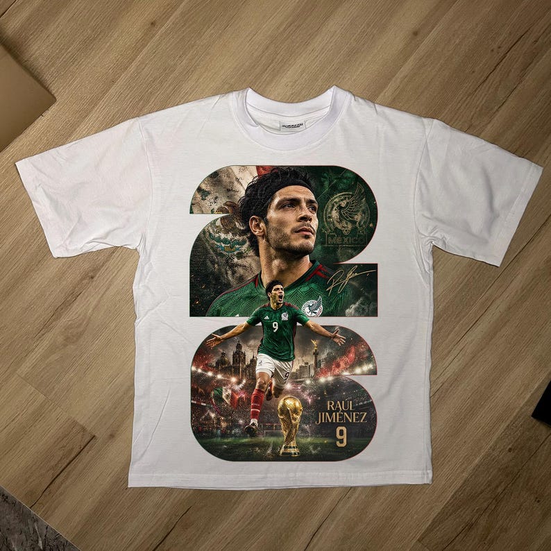 Mexico x Raul Jimenez T shirt Mexico National Team Tee New S-5XL