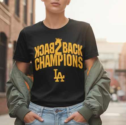Dodgers Back2Back World Series 2025 T shirt New S-5XL