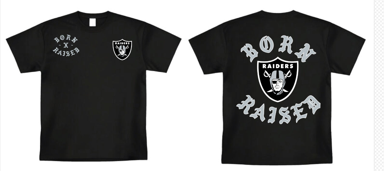 Raiders "BORN X RAISED" T-Shirts - All Colors and Sizes
