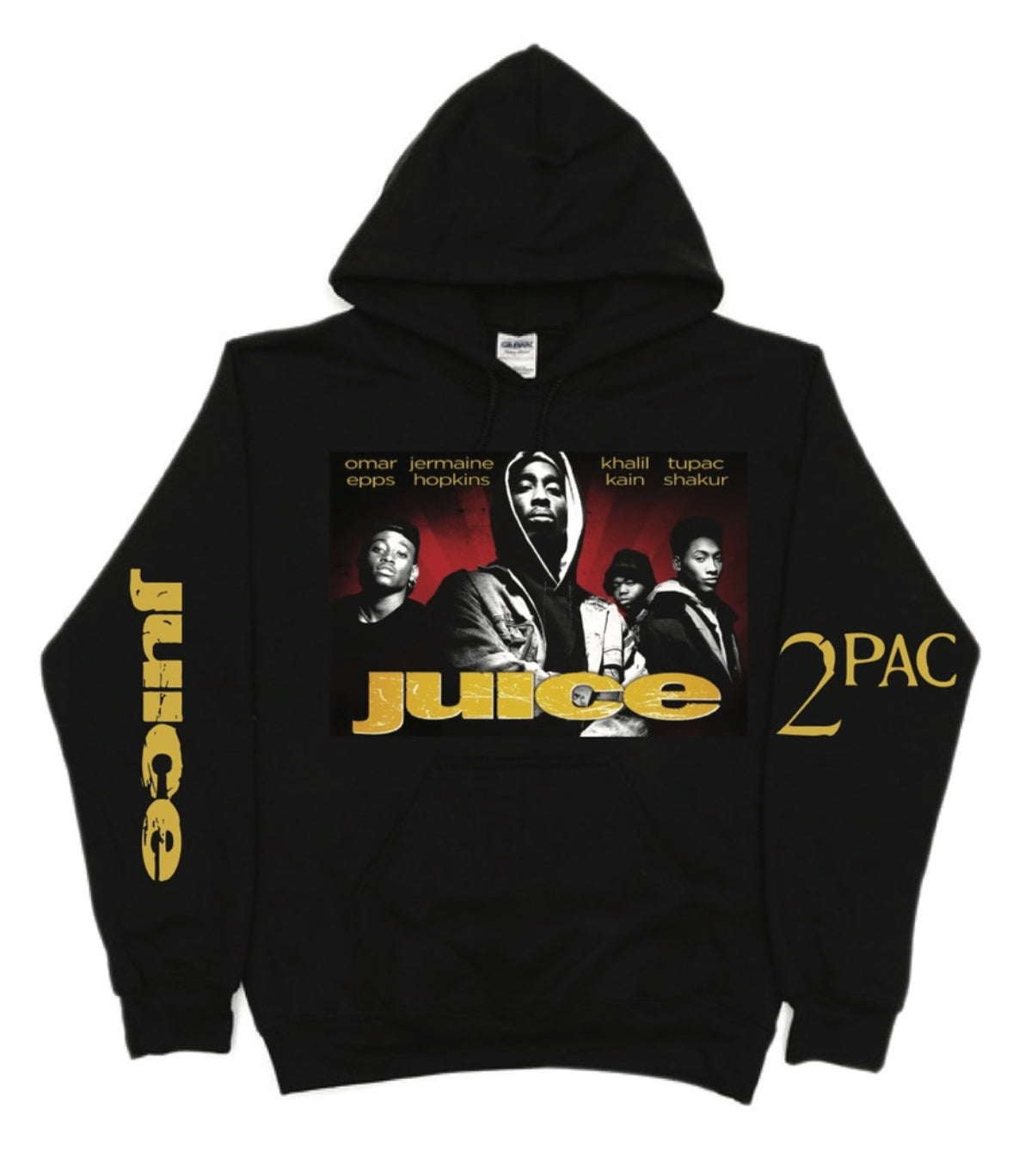 2 Pac x Juice Cover Pullover Hoodie S-5XL New Rap HipHop Promo Merch 2024