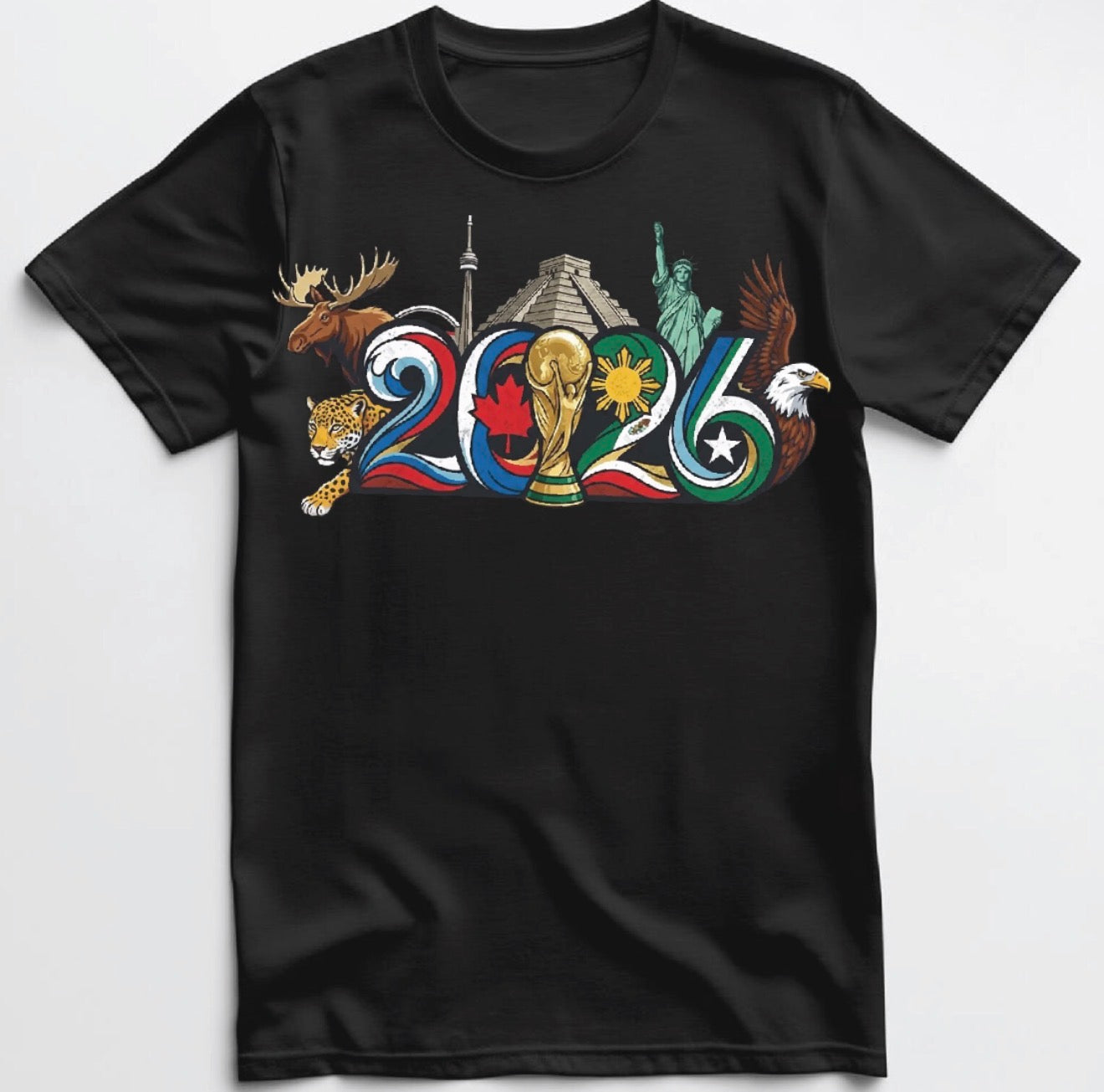 FIFA World Cup 2026 Soccer T shirt All Colors and Sizes S-5XL