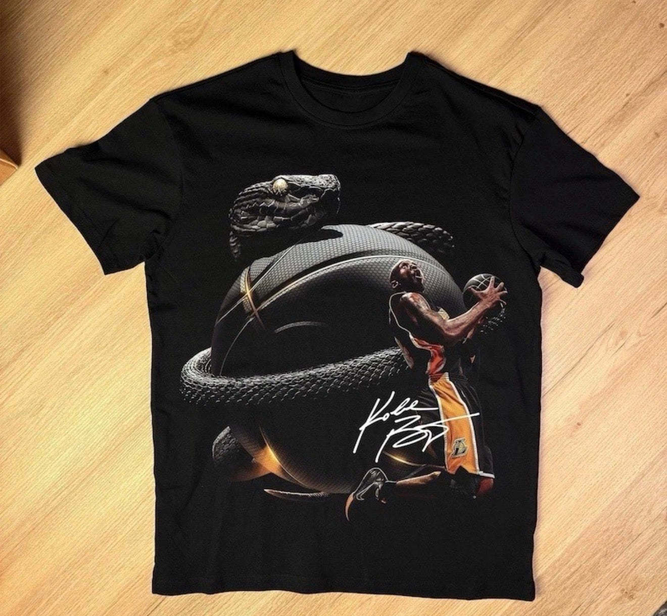 Kobe Bryant Black Mamba Basketball T shirt New 2026
