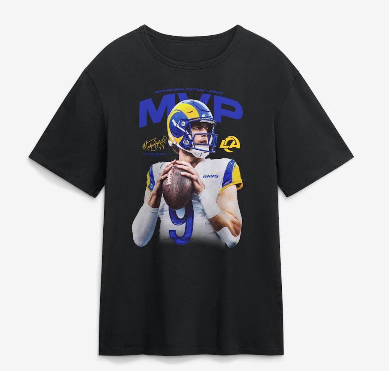 Matthew Stafford MVP x LA Rams T shirt New 2026