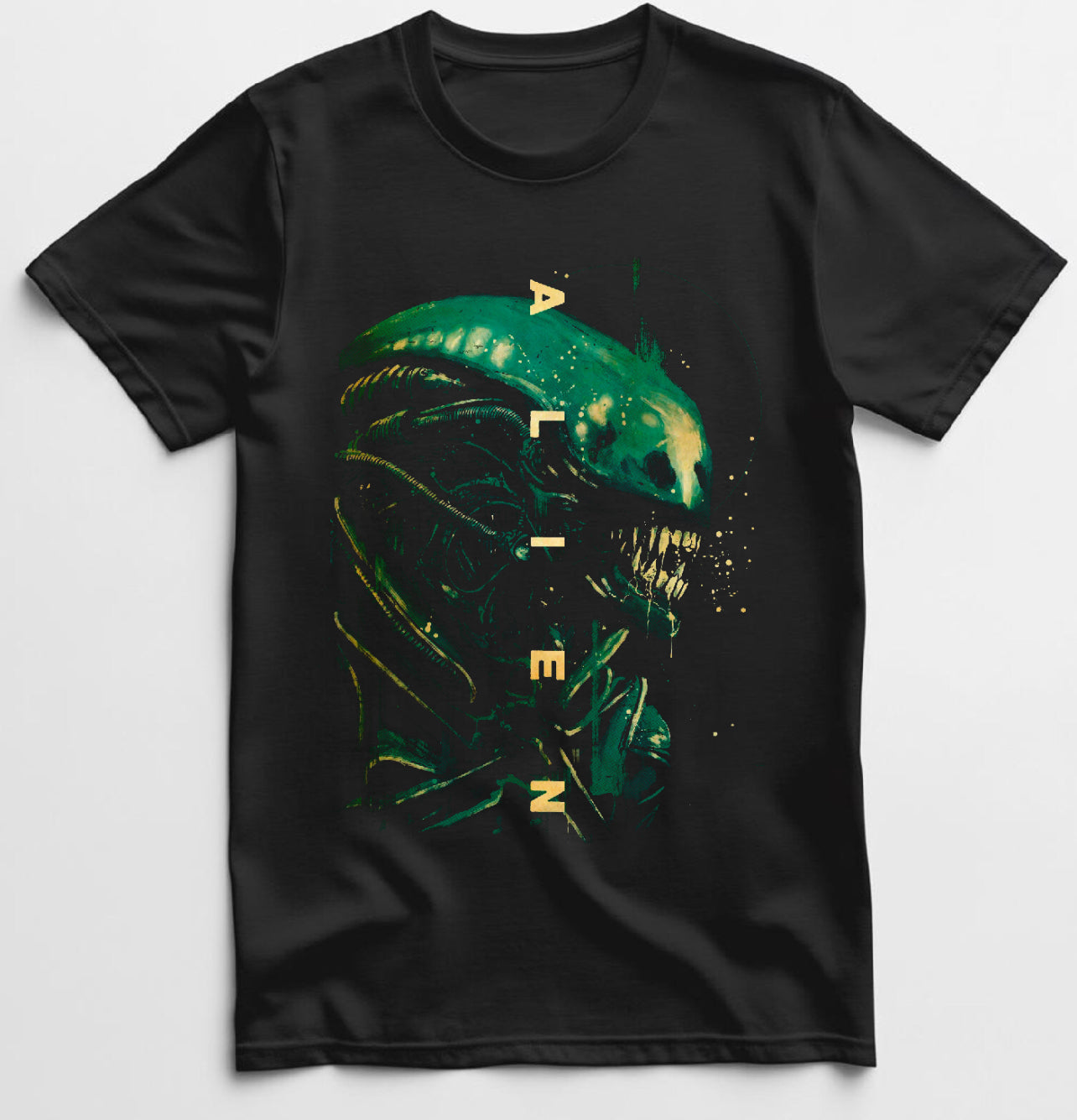 Alien T shirt New S-5XL Classic Movie Tee Half Tone Shirt