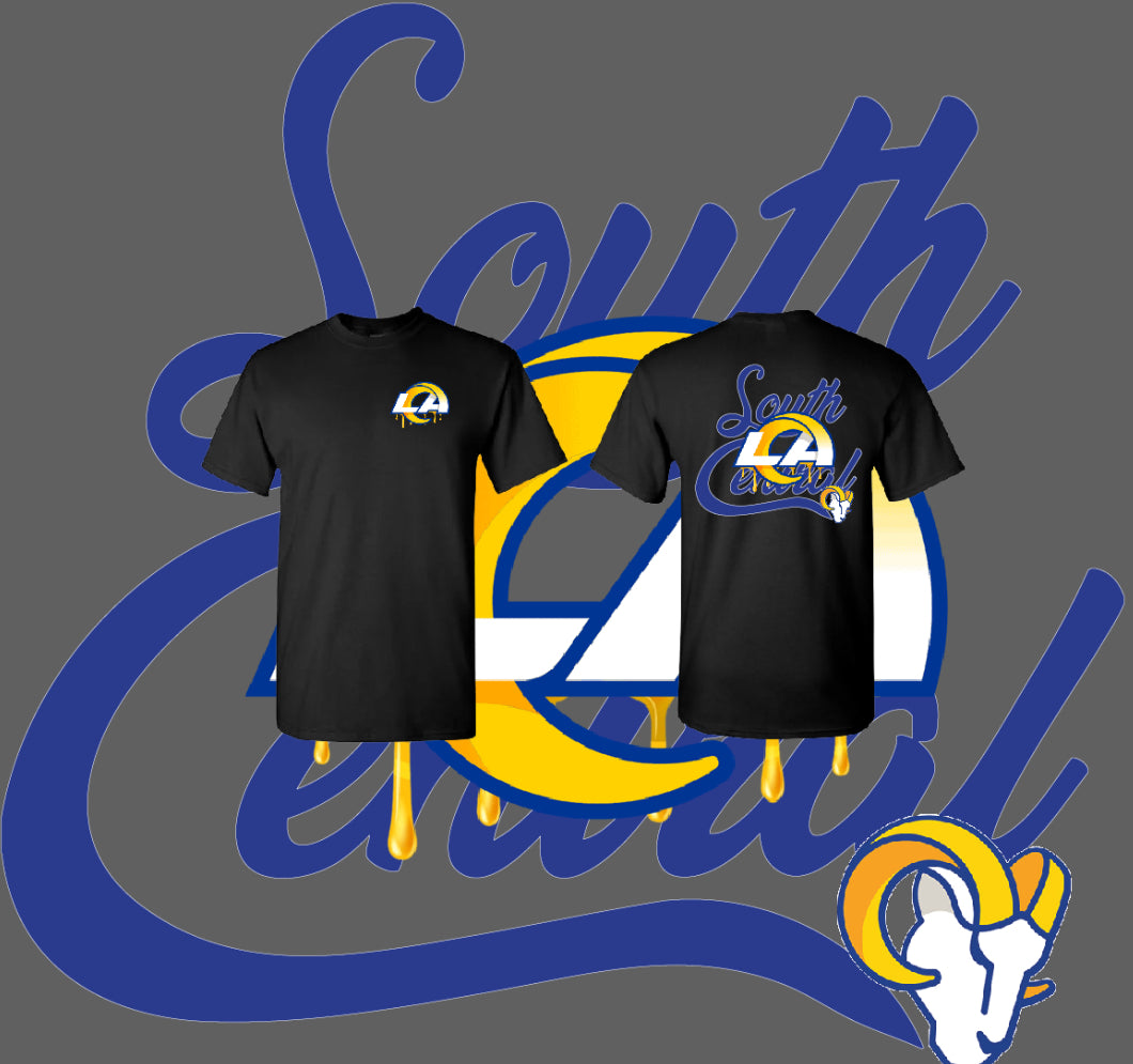 South Central x LA Rams Drip T shirt New S-5XL
