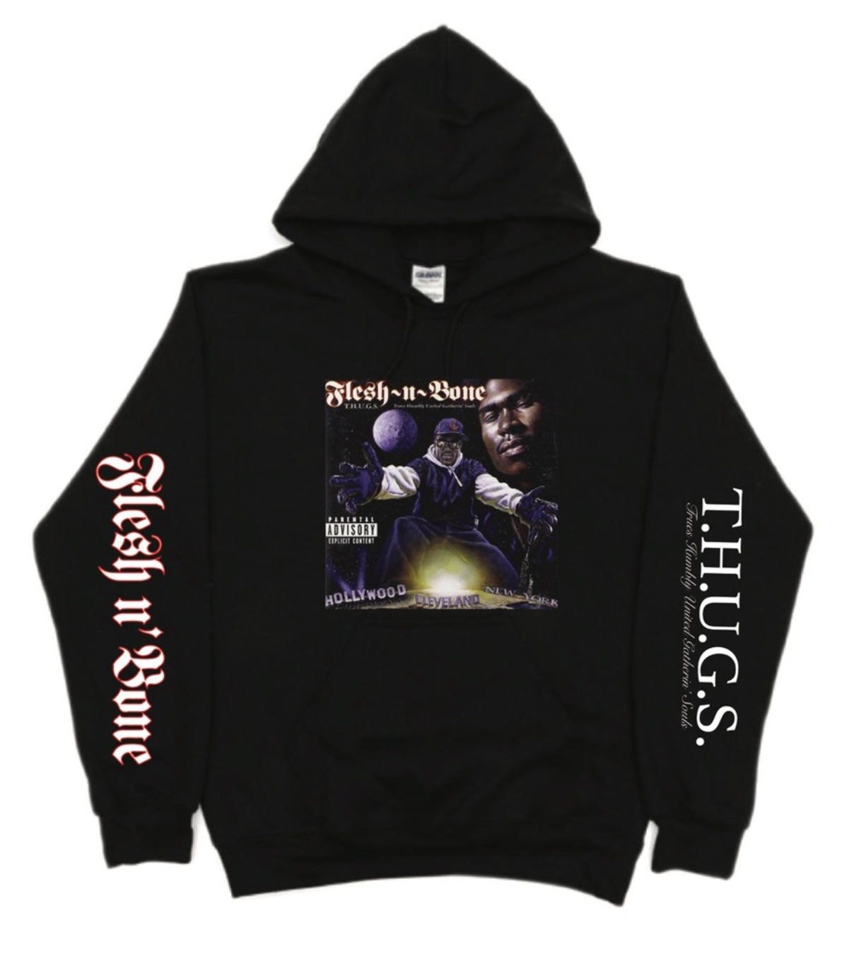 Bone Thugs N Harmony x Flesh n Bone T.H.U.G.S. Hoodie Unisex S-5XL New