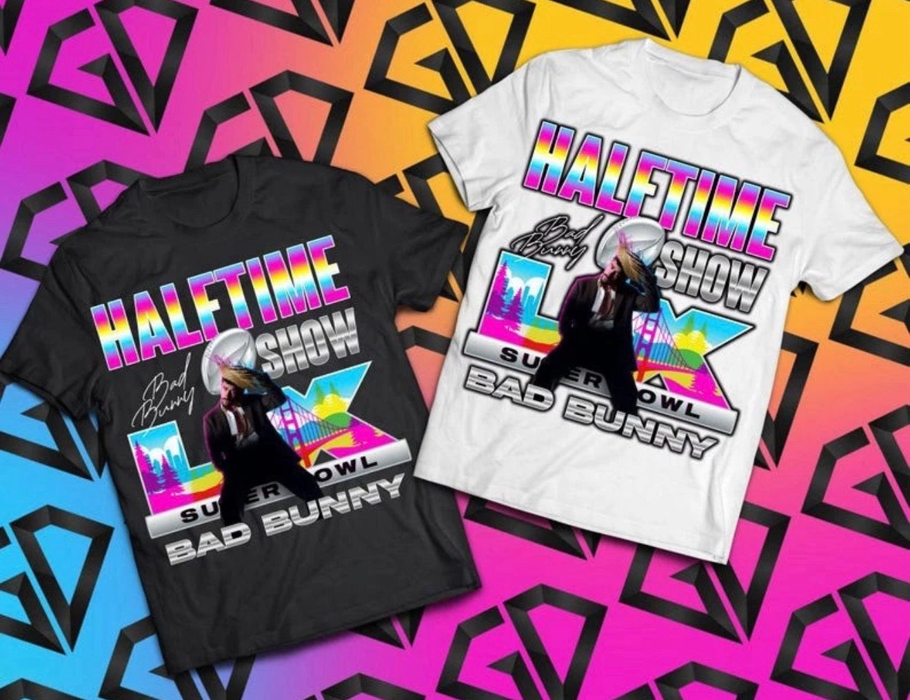 Bad Bunny Super Bowl Halftime T shirt New S-5XL