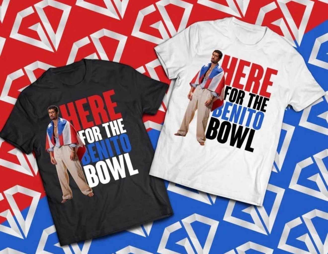 Bad Bunny “I’m here for the Benito Bowl” T shirt New S-5XL