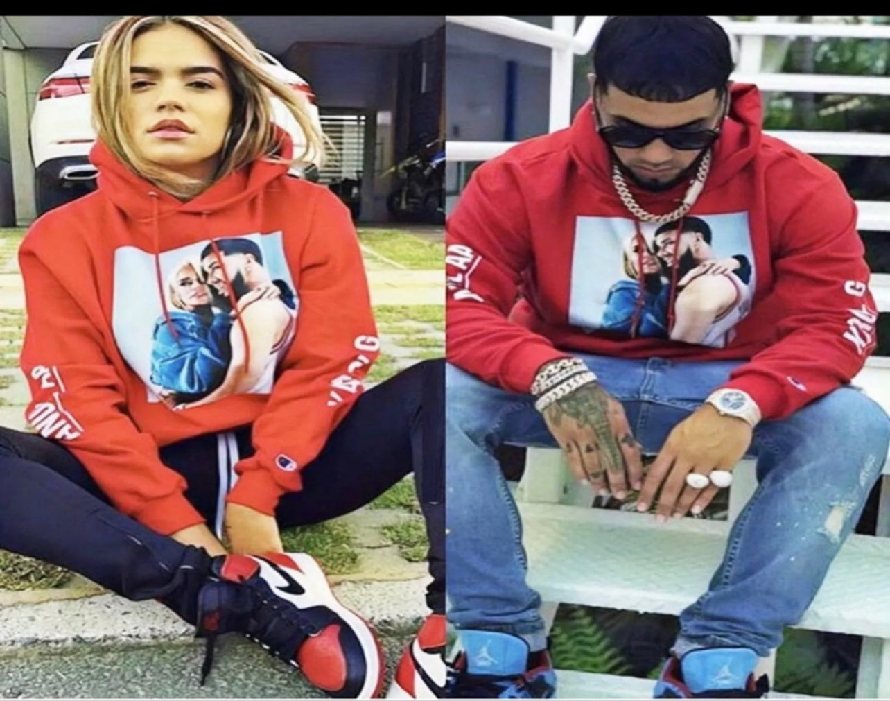 Anuel aa x Karol H Hoodie 2025 S-5XL Real Hasta La Muerte
