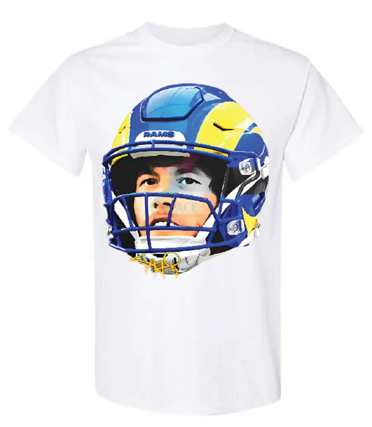Los Angeles Rams Mathew Stafford Big Face T shirt All Colors and Sizes