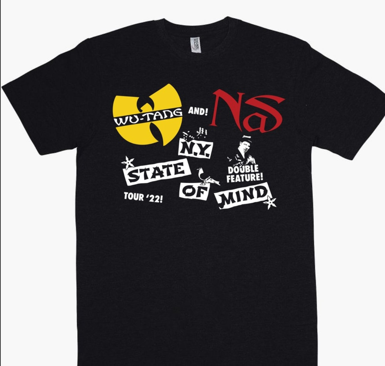 Wu Tang x Nas "NY State of Mind" Tour T shirt All Size x Colors S-5XL 2025